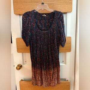 Bohemian Blue and Red Women's Top